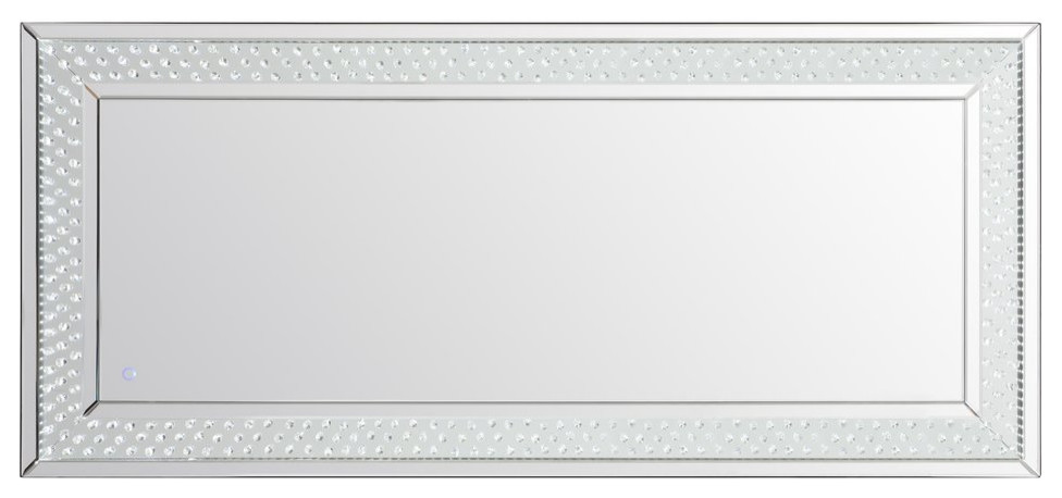 Elegant MRE93272 Raiden 32x72" LED Crystal Mirror