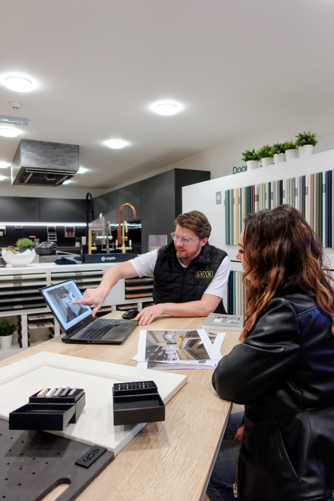 showroom luxe kitchen leicestershire display quality