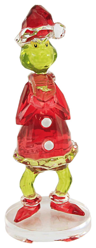 Figurine Grinch Acrylic Facet Collection Department 56 Dr. Seuss Nd6009076  - Holiday Accents And Figurines - by Story Book Kids Inc | Houzz