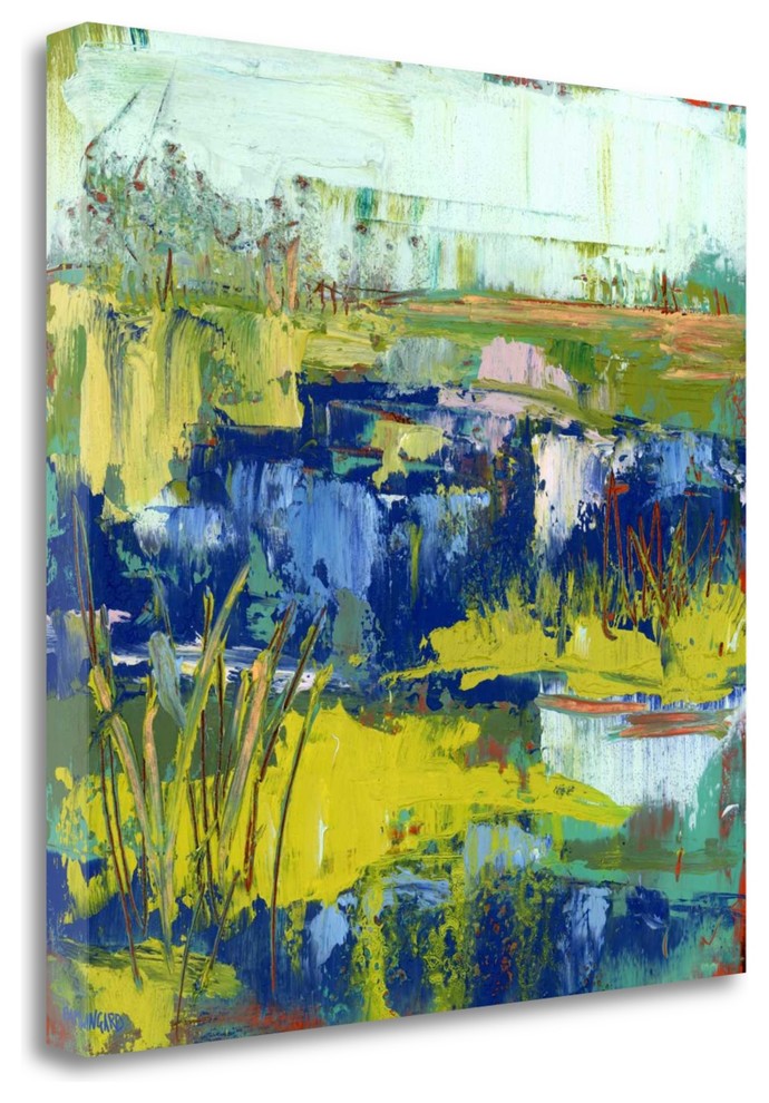 "Abstract Marsh Iv" By Pamela J. Wingard, Giclee Print On Gallery Wrap Canvas