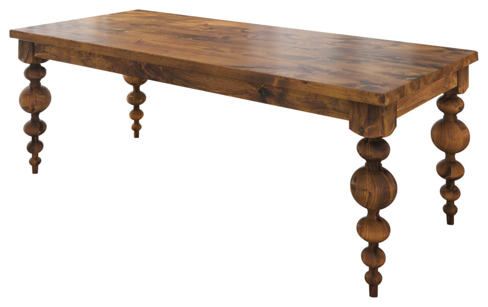 Modern Turned Leg Table Traditional Dining Tables by James and