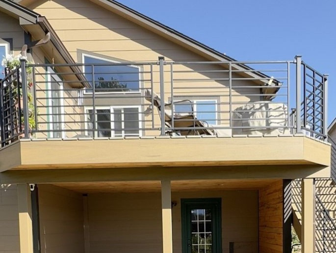 Fortress Fe26 Axis Horizontal Deck Railing - Contemporary - Deck ...