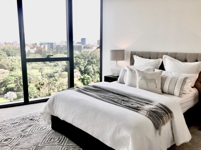 Luxury apartment styling contemporary-bedroom