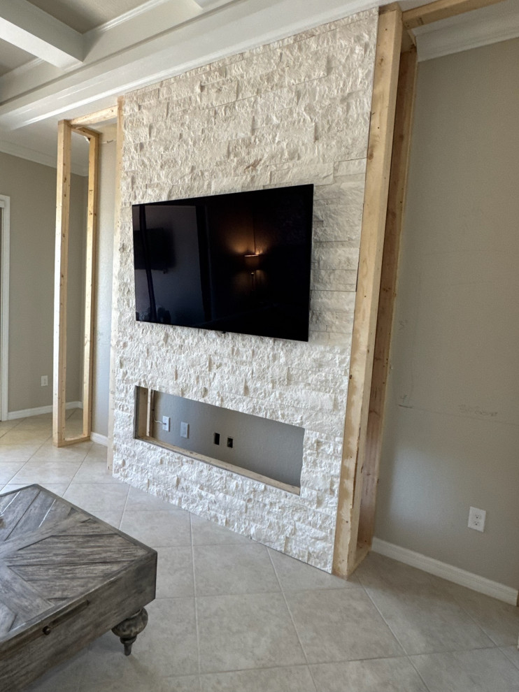 Fireplace Wall w/ Arches