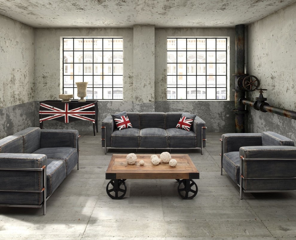 Industrial Loft Furniture Eclectic Living Room New York By Zin Home