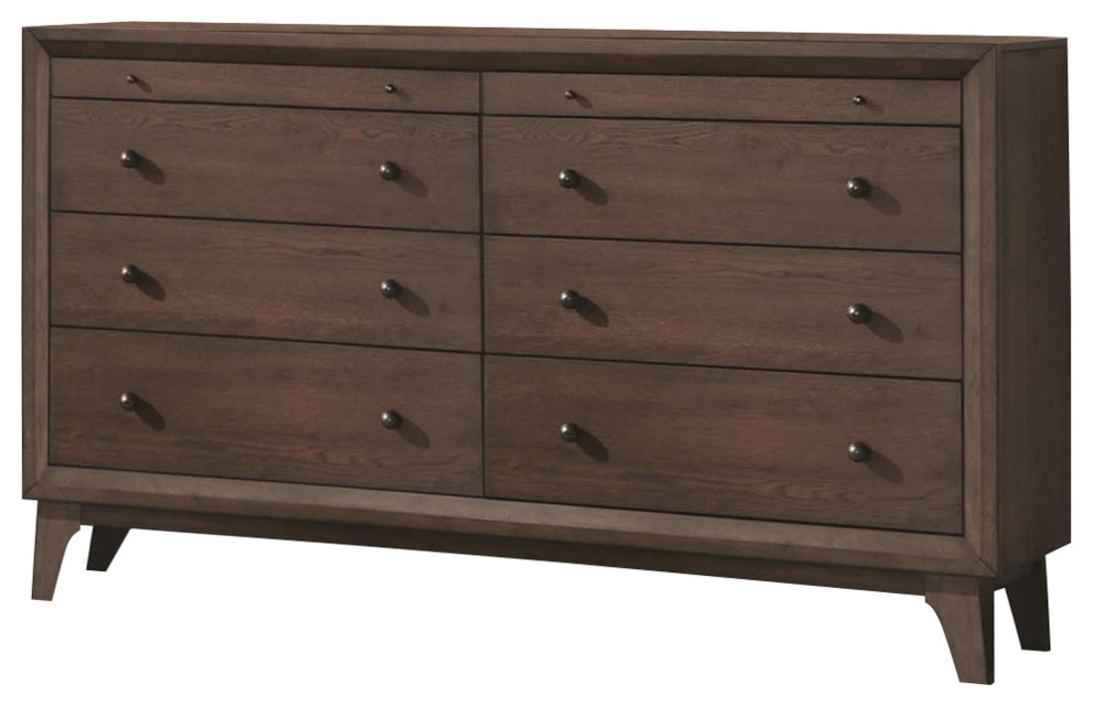 Coaster Furniture Bingham 8 Drawer Dresser In Brown Oak