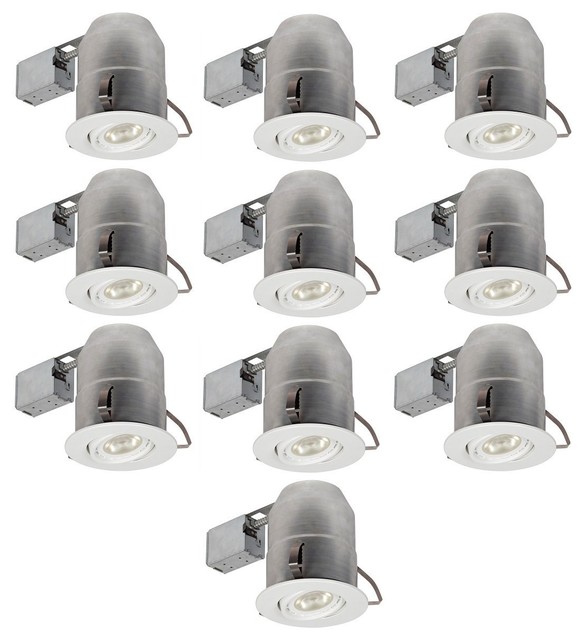 6 White Round Recessed Lighting Kit 10 Pack Contemporary 6 White Round Recessed Lighting Kit