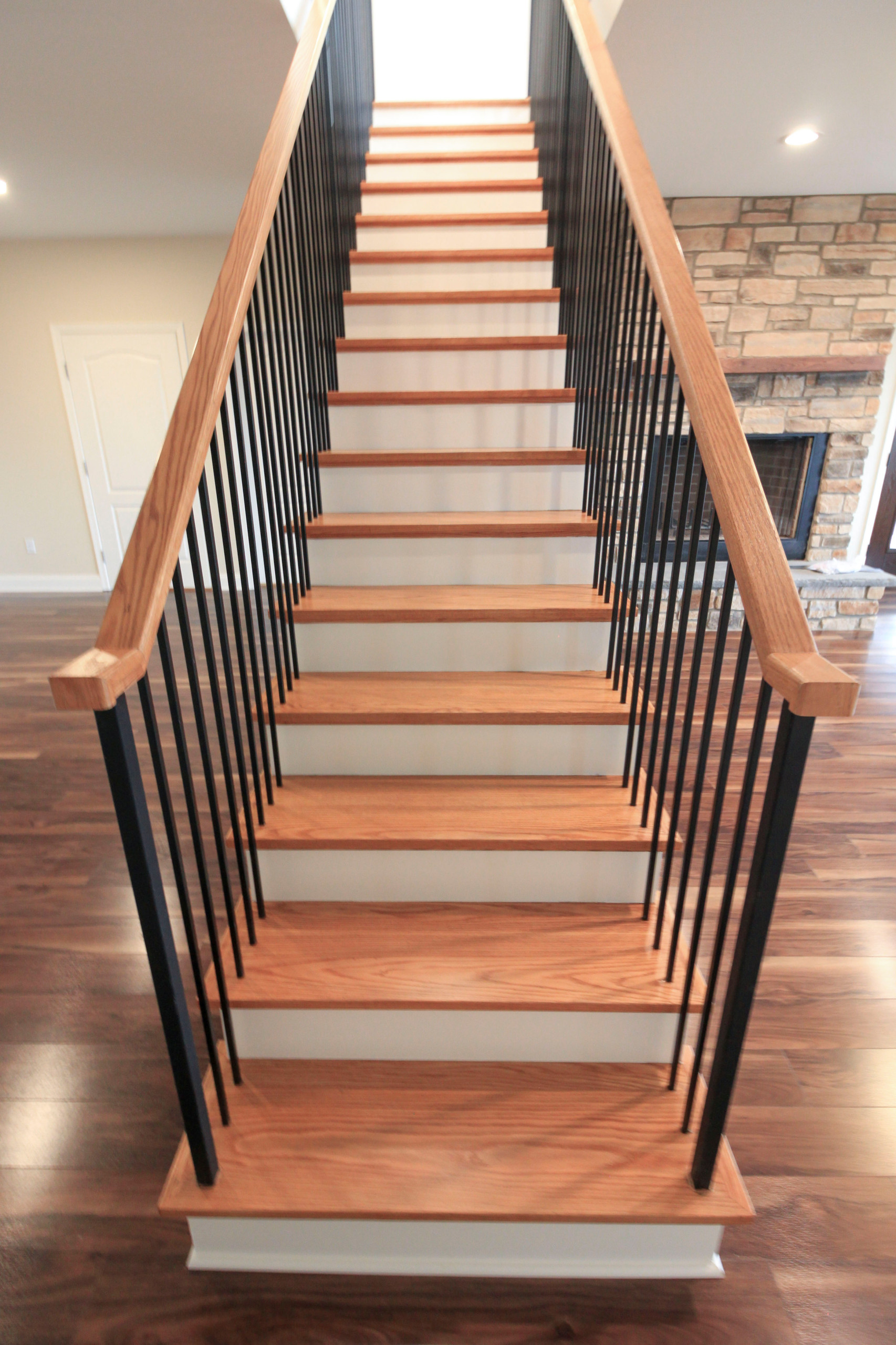 97_Airy Straight-Floating Staircase in Transitional-Mountain Home, Luray, VA 228