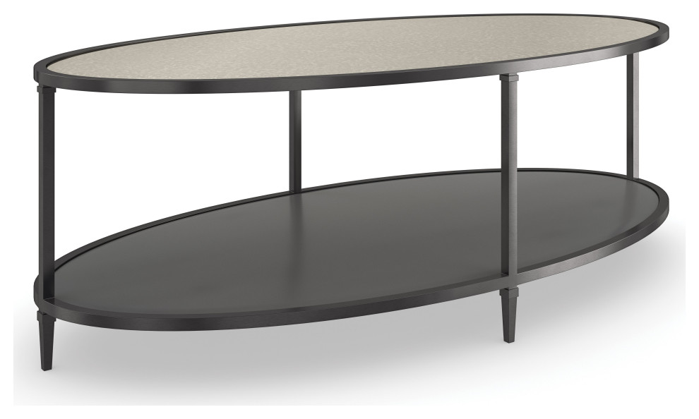Smoulder Oval Cocktail Table - Industrial - Coffee Tables - by Caracole ...