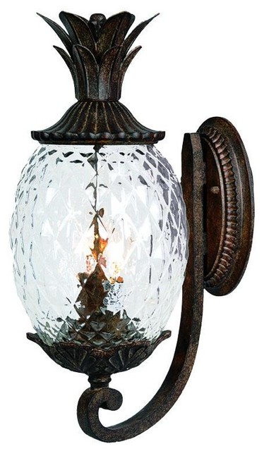 2 Light 18 Height Pineapple Outdoor Wall Sconce Tropical 2 Light 18 Height Pineapple Outdoor Wall Sconce