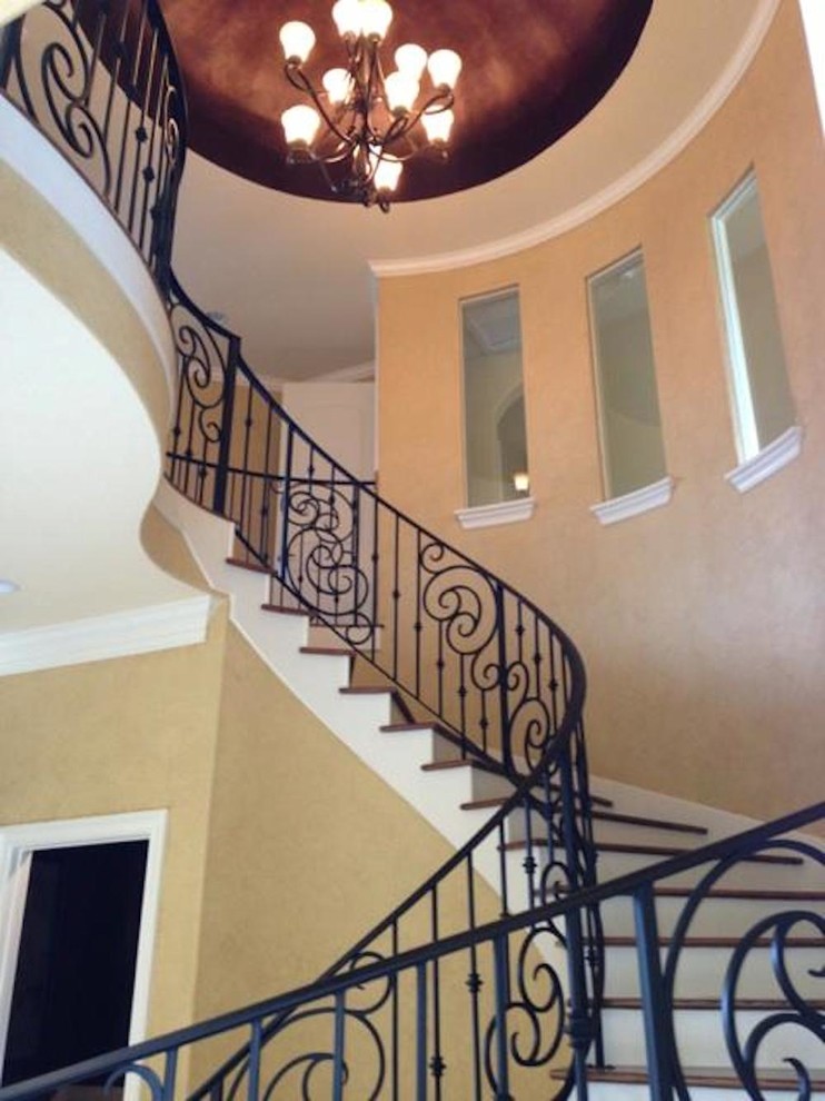 Inspiration for a traditional staircase in Houston.