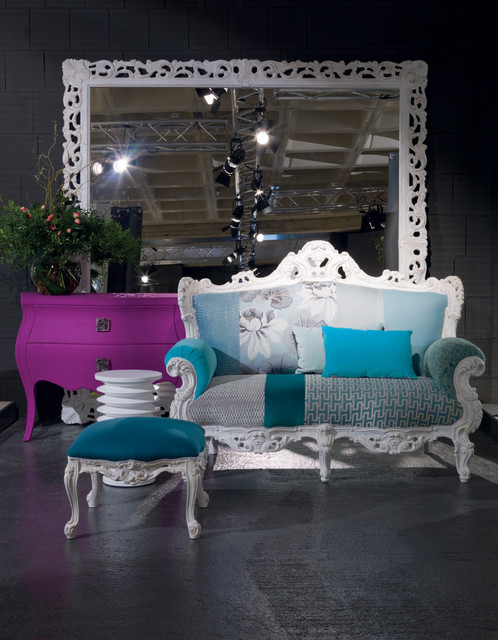 Statement pieces - a way with colour. Baroque inspired modern living room contemporary-living-room