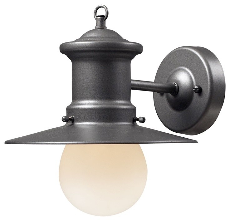 Maritime One-Light Outdoor Sconce In Graphite