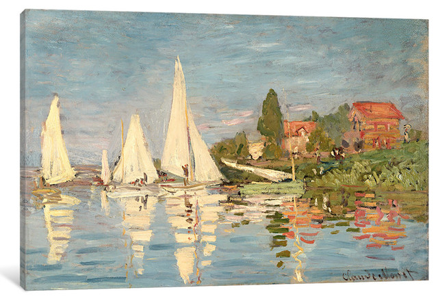 Regatta at Argenteuil, c.1872 by Claude Monet Art Print, 26