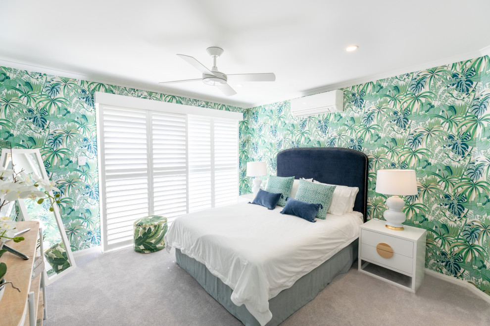 This is an example of a beach style bedroom in Sunshine Coast.
