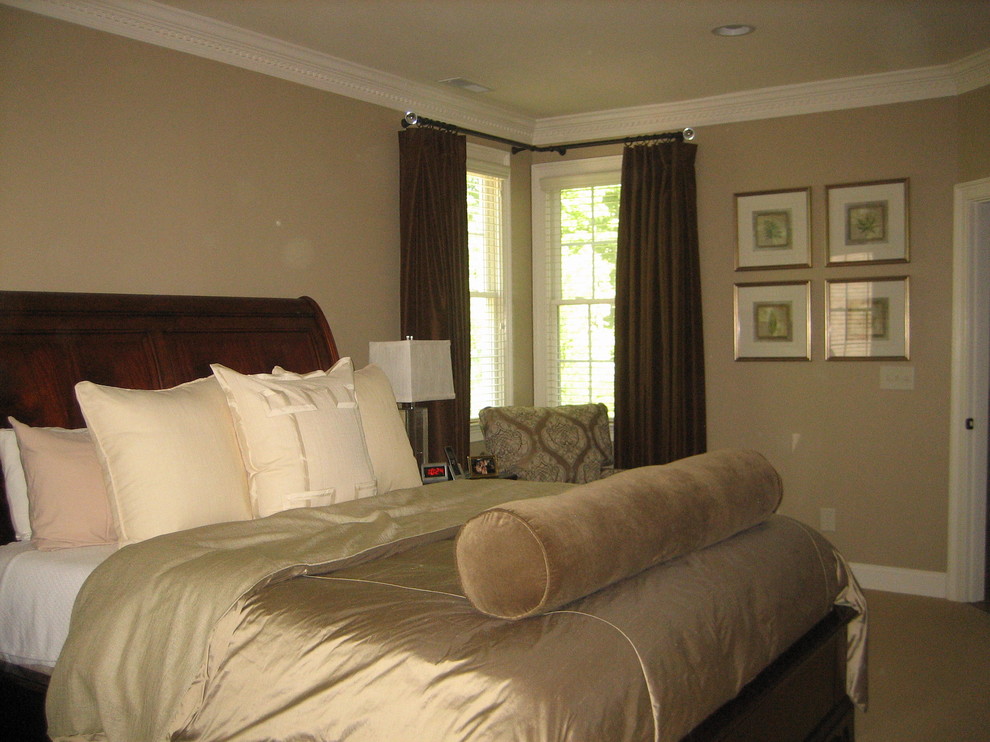 Traditional bedroom in Raleigh.