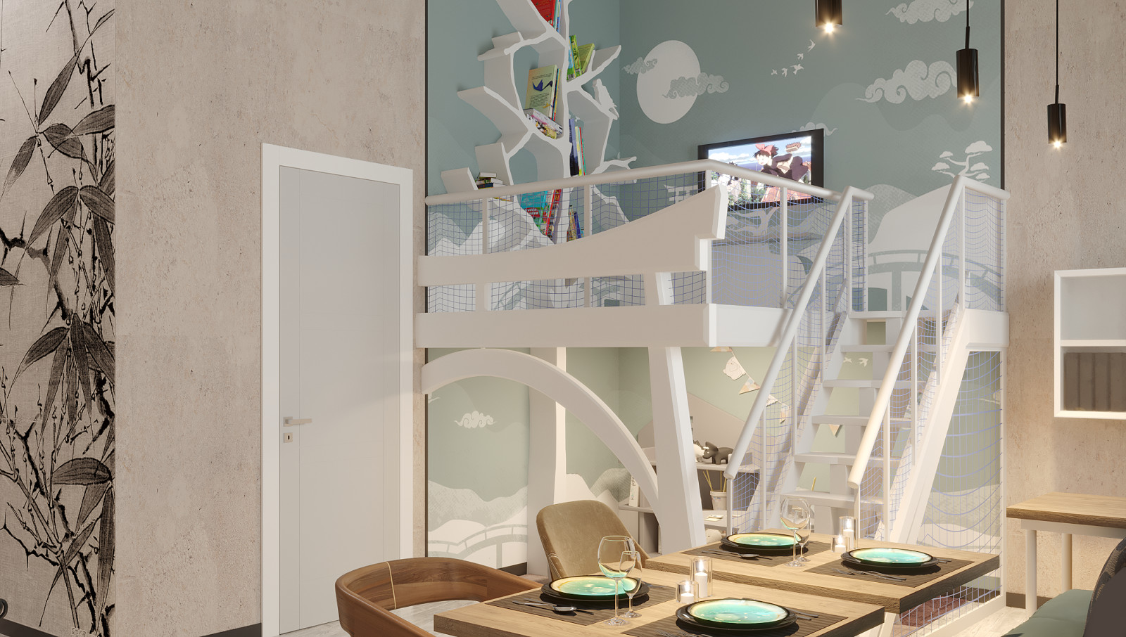 Городское кафе в Паназиатском стиле