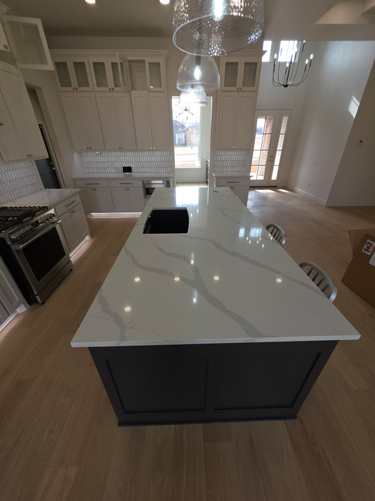 Marble look quartz countertops