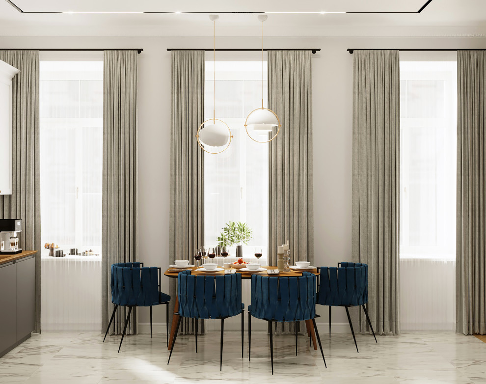 Дизайн проект квартиры в современной классике, Санкт-Петербург