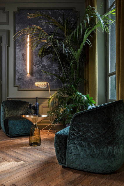 Boulevard des Belges contemporary-vardagsrum
