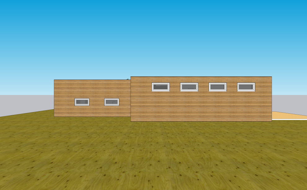 3D визуализация первого этажа дома