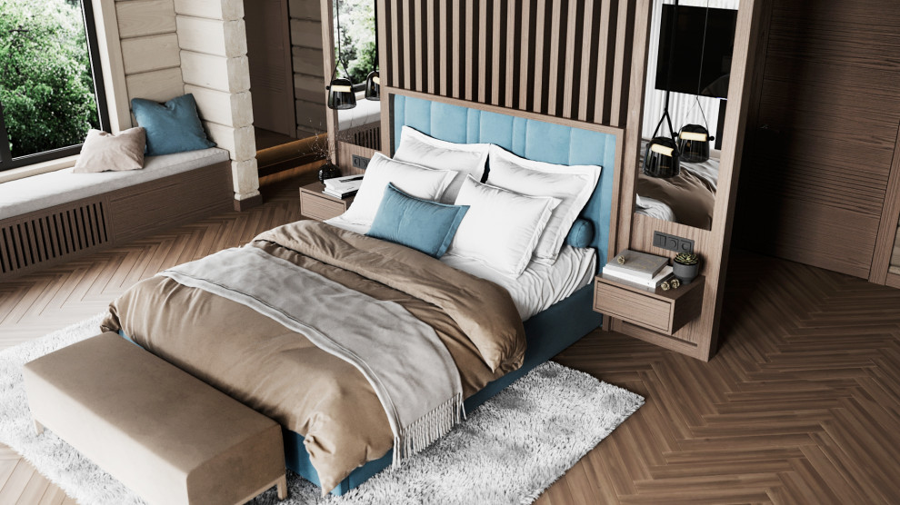 Проект интерьера деревянного дома в п.Завидово