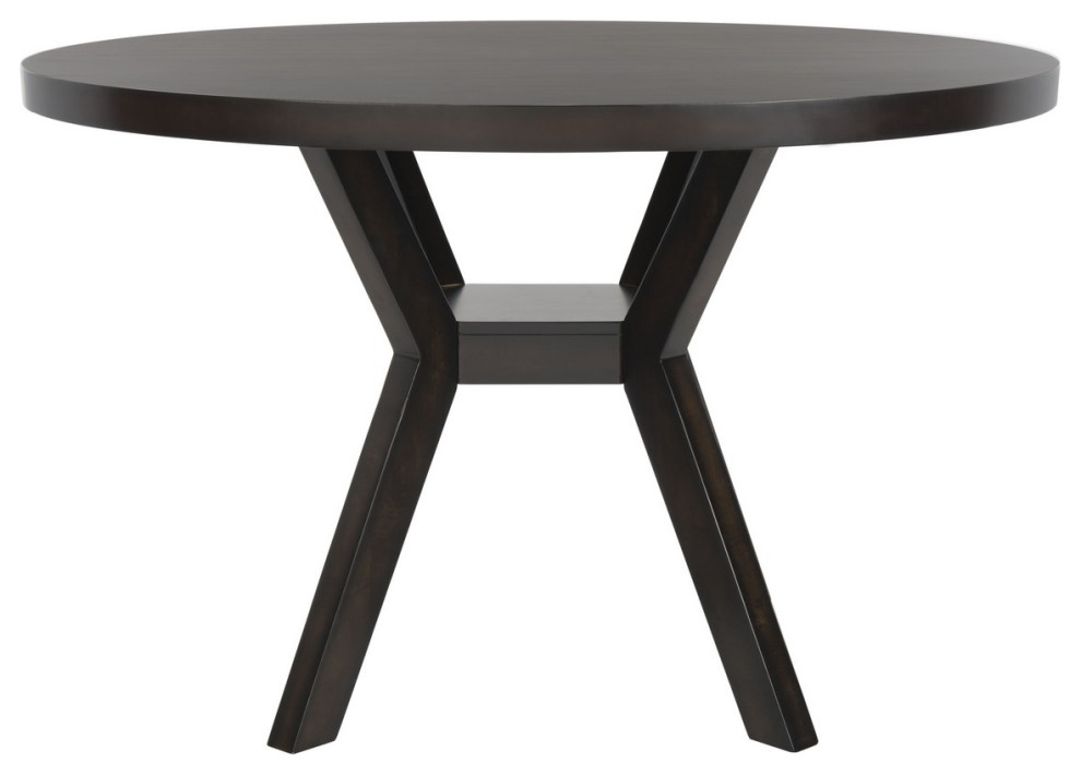 Keller Round Wood Dining Table Transitional Dining Tables by Love