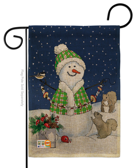 Decorating with Snowmen Winter Winter Wonderland Garden Flag, 13