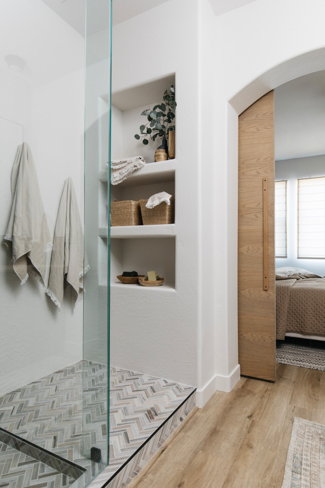 Inspiration for a transitional home design remodel in Phoenix