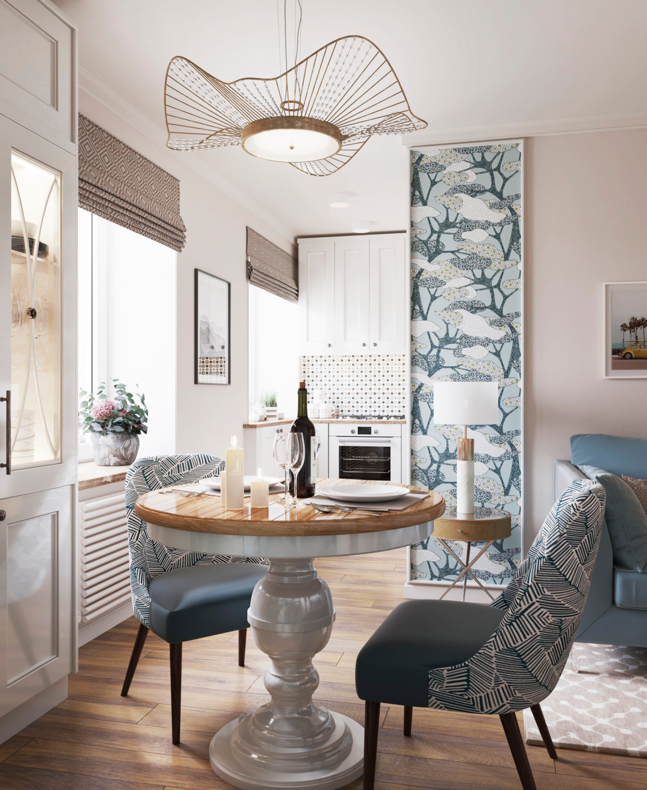 Квартира для молодой мамы и дочки 54 кв.м.