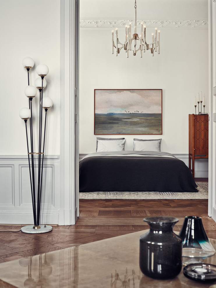 Photo of a transitional bedroom in Stockholm.