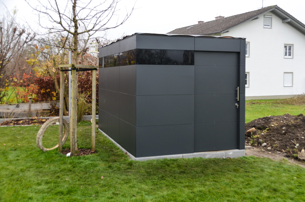 Gartenhaus Modern Anthrazit / Pent Roof Garden Houses Weka Wekaline