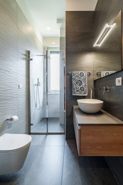P+F House modern-bathroom
