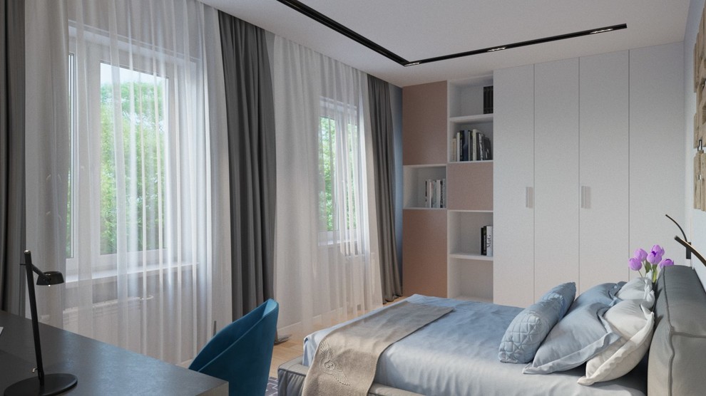 3D Визуализация спальни  Визуализатор Александр Антонов  Дизайнер Марина Иванова