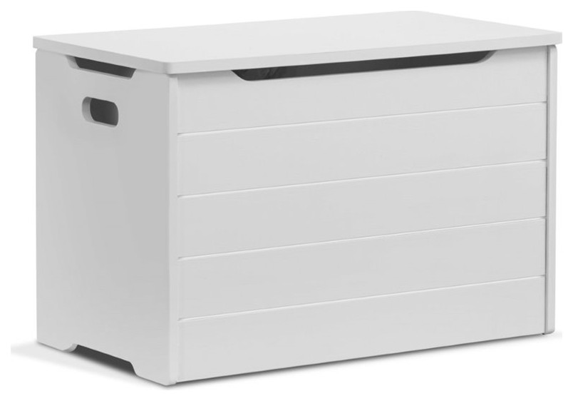 Sorelle Farmhouse Toy Box in Panel Gray Transitional Kids Storage Benches And Toy Boxes by