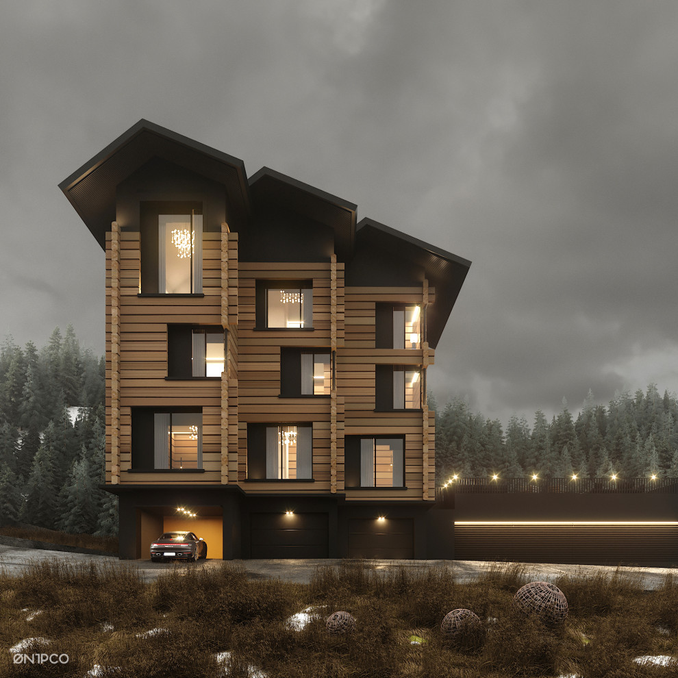 wooden hotel / отель из лафета