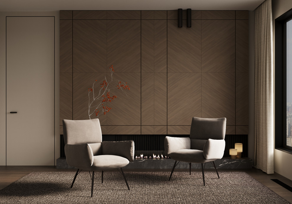 3д визуализация мягкой мебели в интерьерном окружении