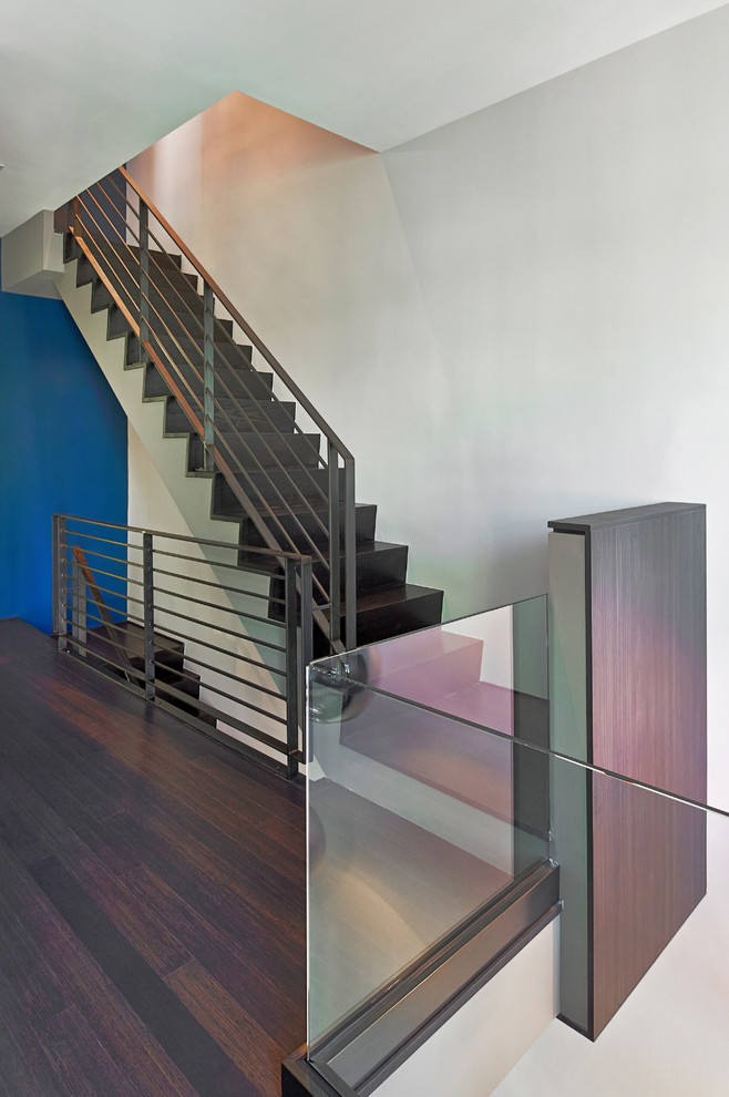 Inspiration for a contemporary staircase in Dallas.