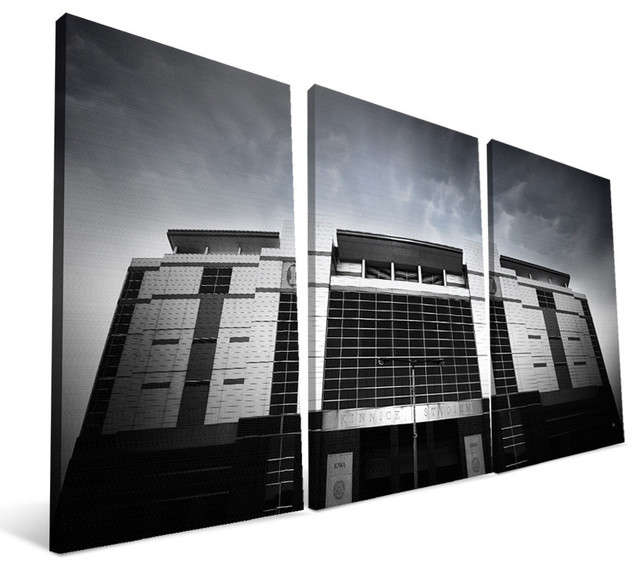 University Of Iowa Hawkeyes Kinnick Stadium Canvas Print University Of Iowa Hawkeyes Kinnick Stadium Canvas Print Contemporary Prints And Posters By Paulson Designs
