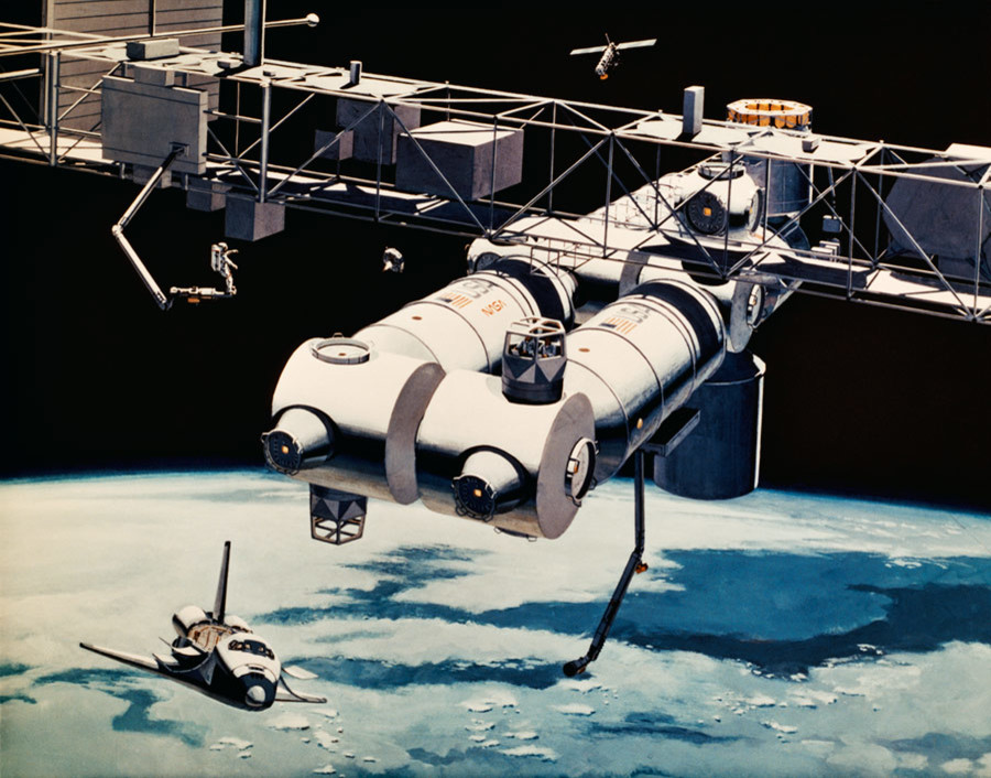 Space Station Wall Mural