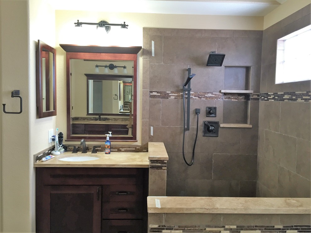His and Hers Master Bathroom and Vanitties