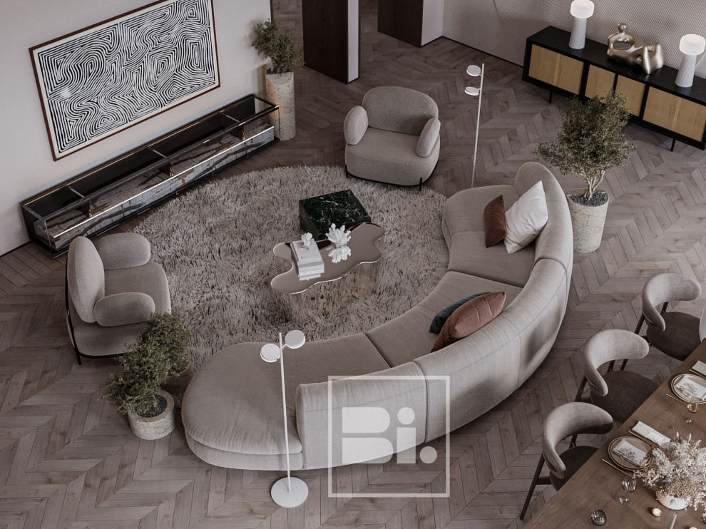 Проект кухни-гостиной в г. Санкт-Петербург