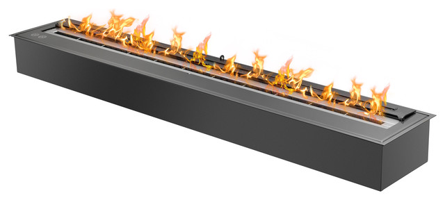 48" Black Ventless Ethanol Fireplace Burner Insert - EB4800 | Ignis