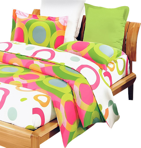 Blancho Bedding - Rhythm of Colors 100% Cotton 4PC Sheet Set (King Size)