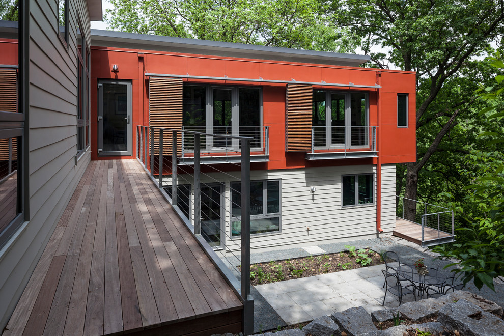 This is an example of a modern deck in Minneapolis.
