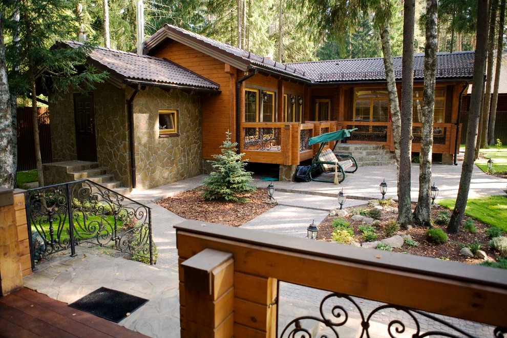 Баня в доме из клееного бруса