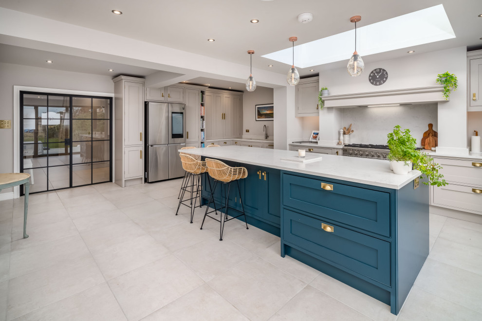 This is an example of a contemporary kitchen in Berkshire.