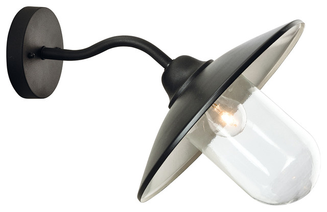 Star Outdoor Wall Light, Black