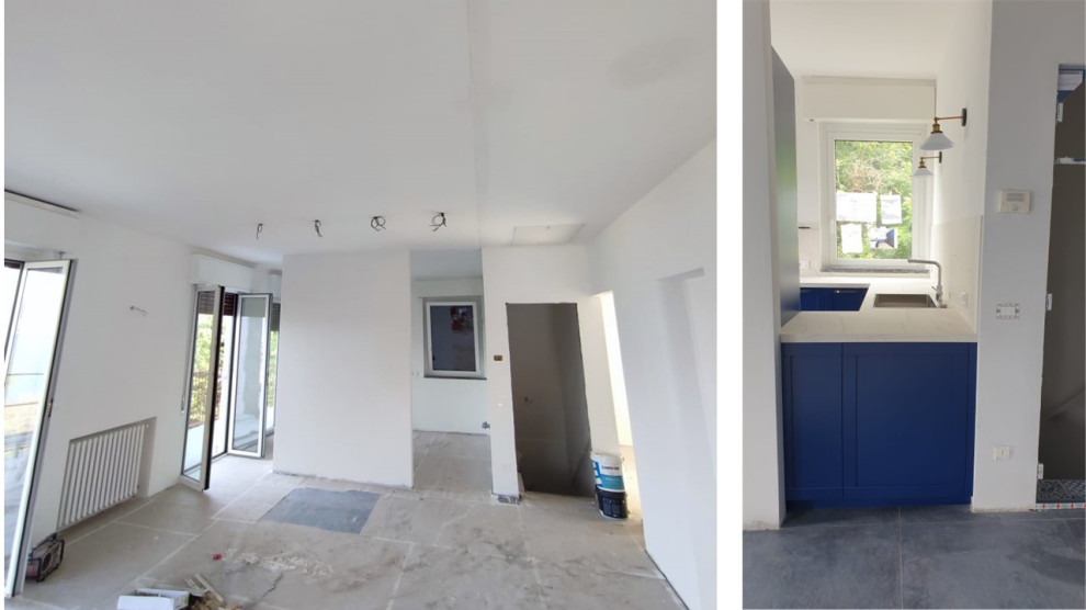 Cantiere Tra cucina e soggiorno