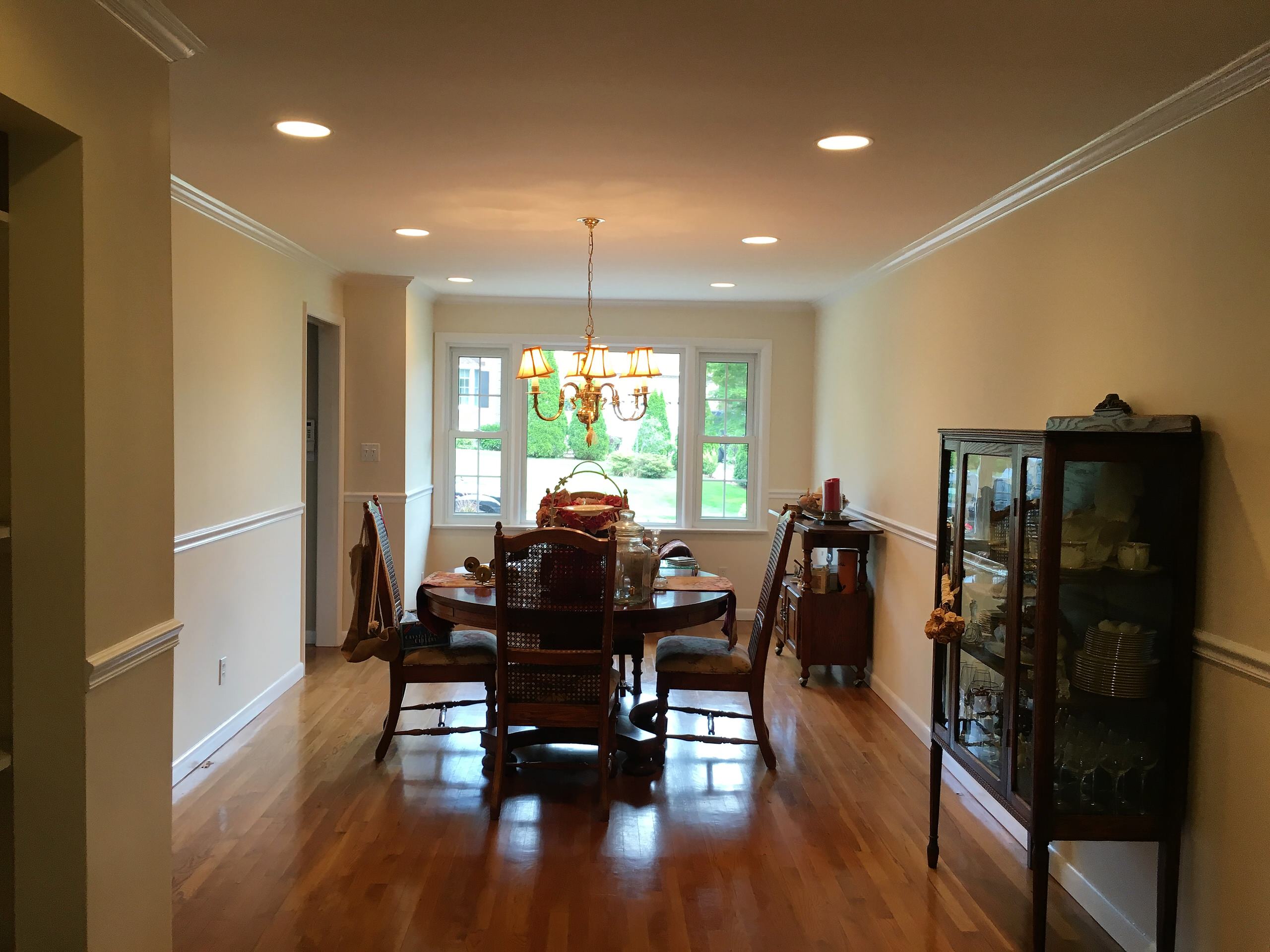 Fresh coat of Paint on Dining room walls